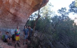 Sedona hiking young men