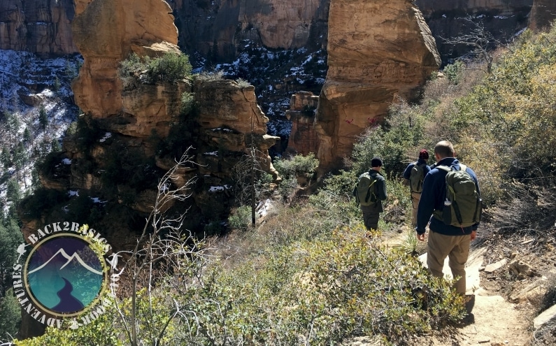 hiking Arizona winter